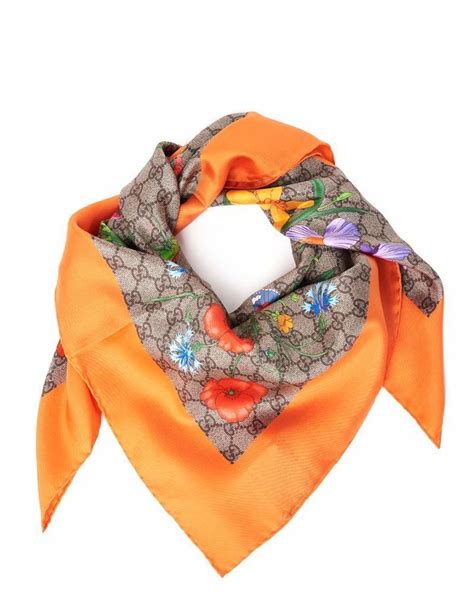 orange gucci scarf